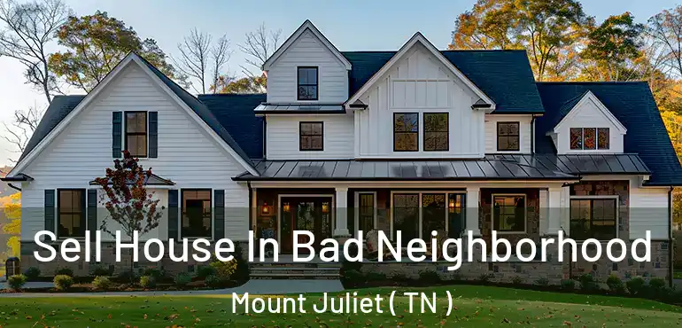  Sell House In Bad Neighborhood Mount Juliet ( TN )
